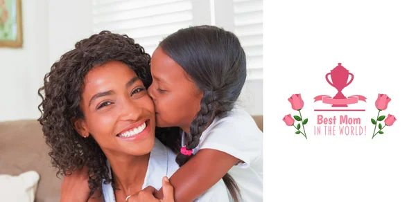 Composite image of mothers day greeting — Stock Photo, Image