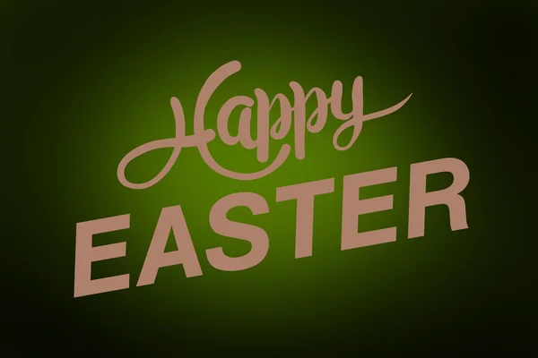 Happy easter graphic against green — Stock Photo, Image