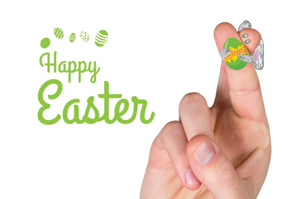 Fingers as easter bunny — Stock Photo, Image