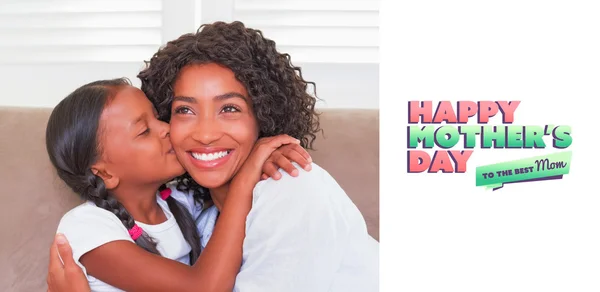 Composite image of mothers day greeting — Stock Photo, Image