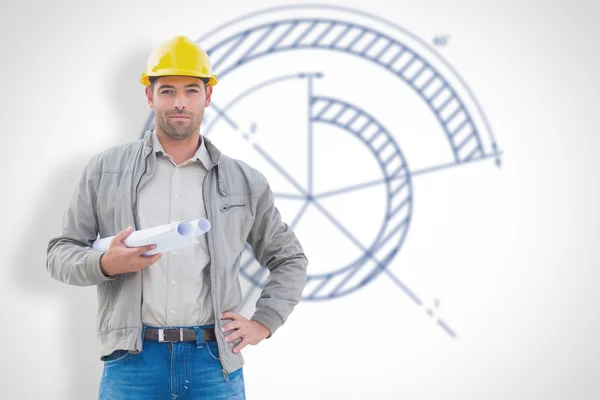 Architect looking at camera — Stock Photo, Image