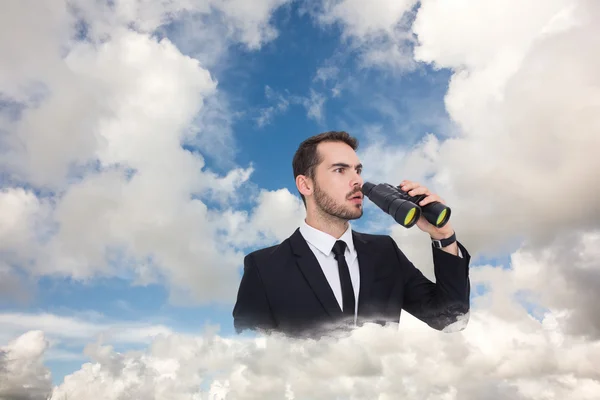 Surprised businessman standing — Stock Photo, Image