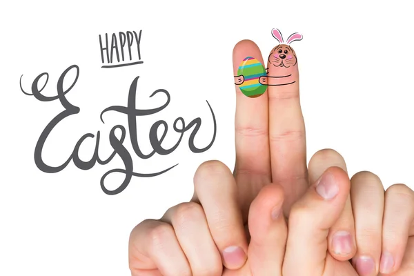 Fingers as easter bunny Royalty Free Stock Images