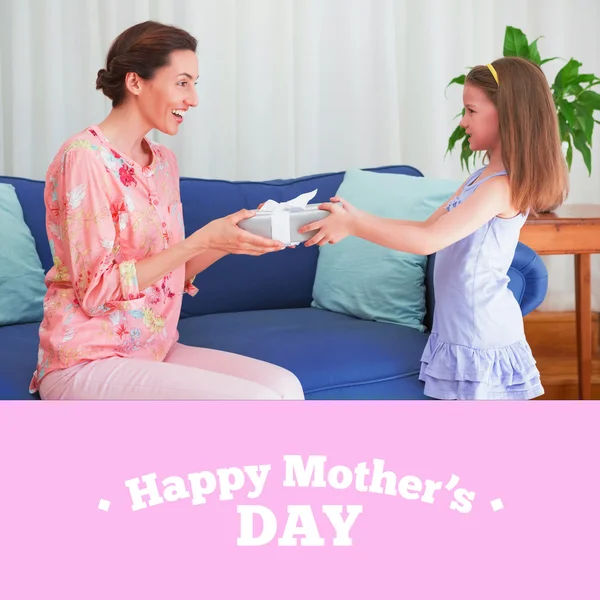 Composite image of mothers day greeting — Stock Photo, Image