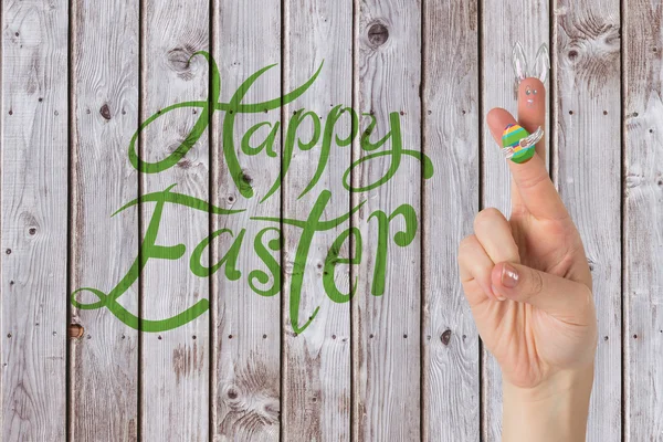 Fingers as easter bunny — Stock Photo, Image