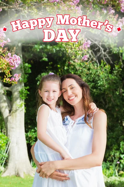 Composite image of mothers day greeting — Stock Photo, Image