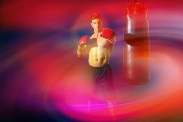 Imagem de boxeador muscular — Fotografia de Stock