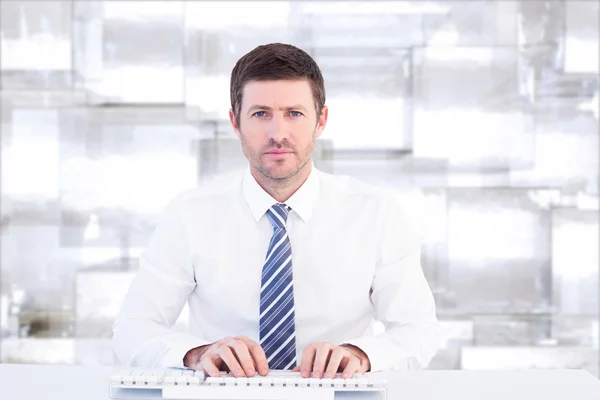 Businessman working at his desk — Stock Photo, Image