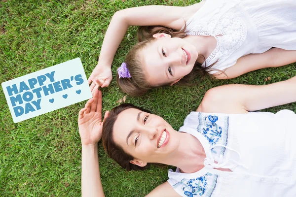 Composite image of mothers day greeting — Stock Photo, Image