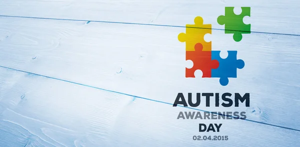 Sammansatt bild av autism awareness day — Stockfoto