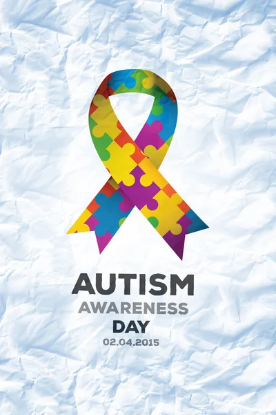Złożony obraz dzień świadomości autyzmu — Zdjęcie stockowe