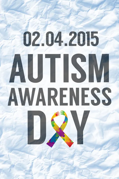 Composite image of autism awareness day — Stock Photo, Image