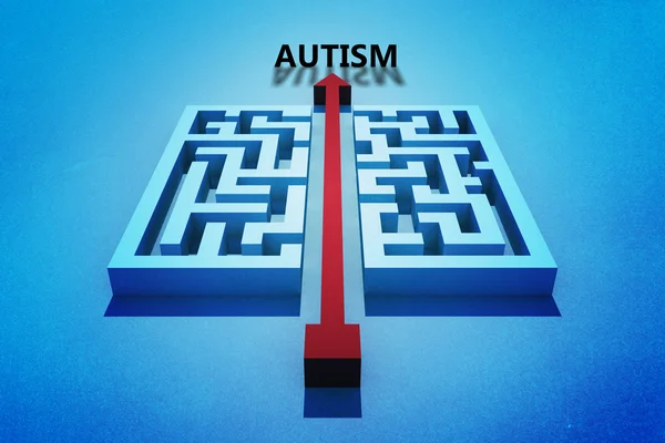 Samengestelde afbeelding van autisme — Stockfoto