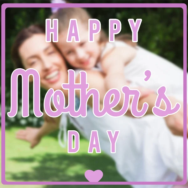 Composite image of mothers day greeting — Stock Photo, Image