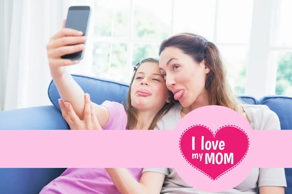 Composite image of mothers day greeting — Stock Photo, Image