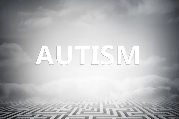 Autism against clouds — Stock Photo, Image