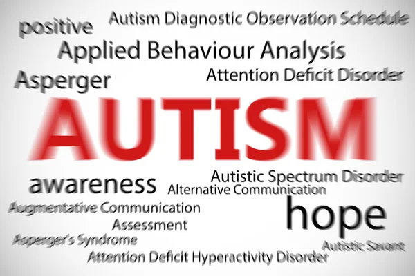 Sammansatt bild av autism — Stockfoto