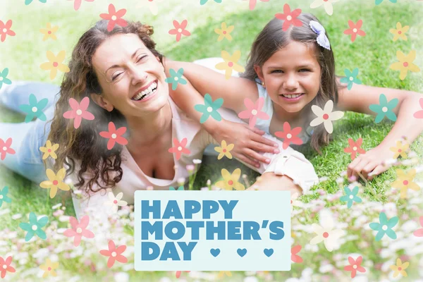 Composite image of mothers day greeting — Stock Photo, Image