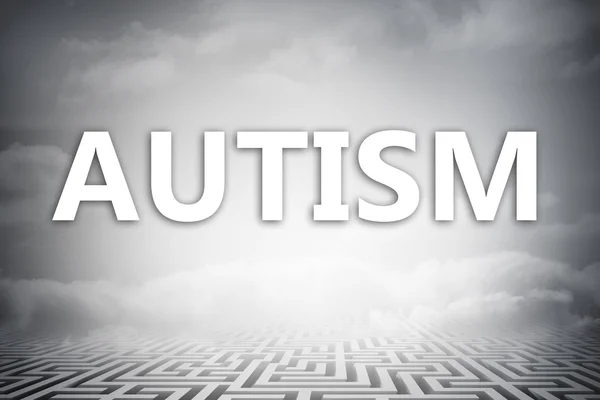 미로 대 한 자폐증 — 스톡 사진