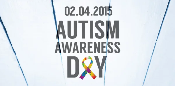 Composite image of autism awareness day — Stock Photo, Image