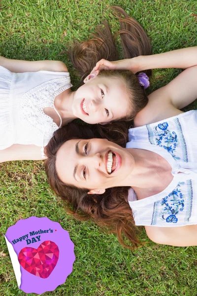 Composite image of happy mothers day — Stock Photo, Image