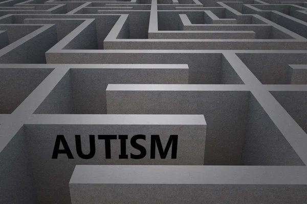 Autism mot svåra labyrint — Stockfoto