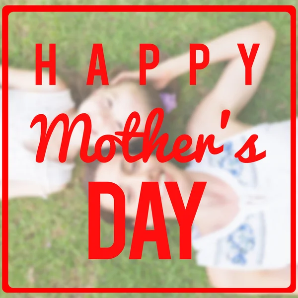 Composite image of mothers day greeting — Stock Photo, Image