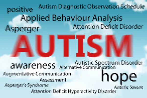 Image composite de l'autisme — Photo