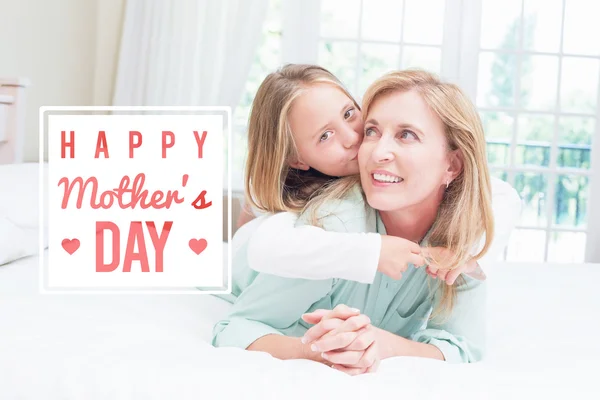 Composite image of mothers day greeting — Stock Photo, Image