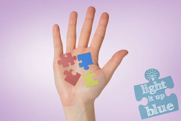 Hand with fingers spread out — Stock Photo, Image