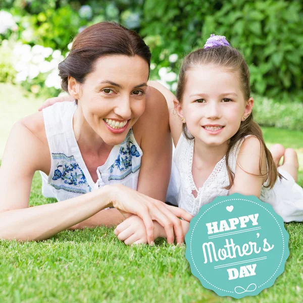 Composite image of mothers day greeting — Stock Photo, Image