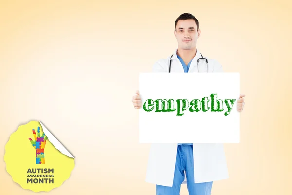 Word empathy and doctor — Stock Photo, Image