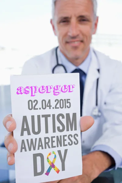 Word asperger and male doctor — Stock Photo, Image