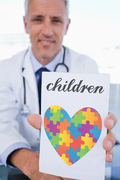 Parola bambini e medico maschio — Foto Stock