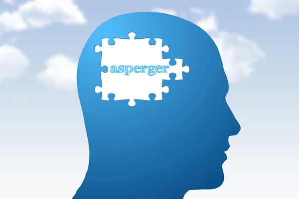 Composite image of asperger — Stock Photo, Image