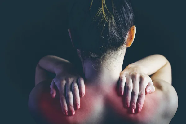 Vrouw met spier blessure — Stockfoto
