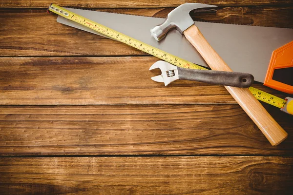 Overhead of tools on table — Stock Photo, Image