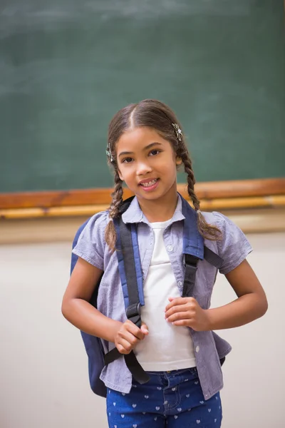 Cute pupil smiling at camera — Stock Photo, Image