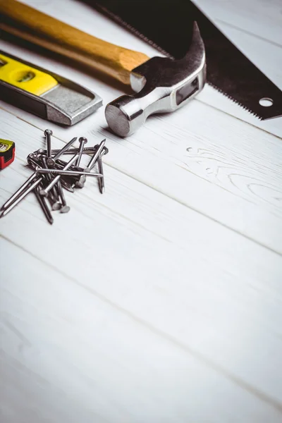 Alat-alat DIY ditata di atas meja — Stok Foto