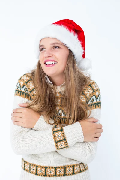 Lachende vrouw hipster — Stockfoto