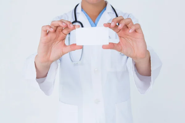 Tarjeta de retención del médico — Foto de Stock