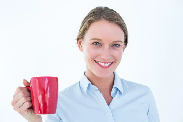 Sorrindo empresária olhando para a câmera — Fotografia de Stock