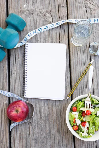 Gezonde spullen voor gezonde levensstijl — Stockfoto