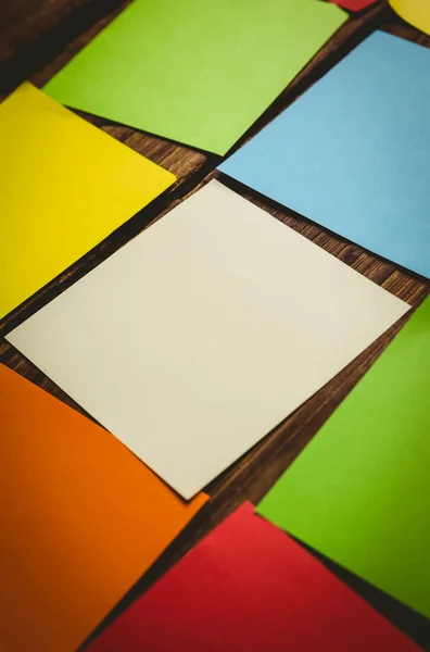 Colorful sticky post its — Stock Photo, Image