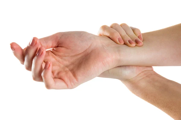 手の外傷を持つ女性 — ストック写真