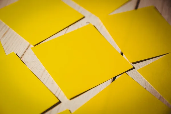 Yellow post its — Stock Photo, Image