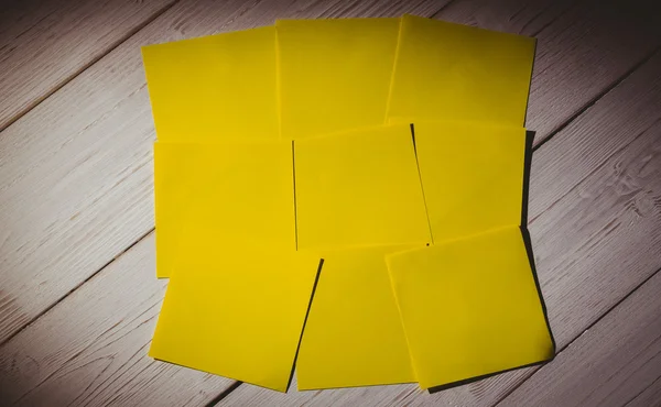 Yellow post its — Stock Photo, Image