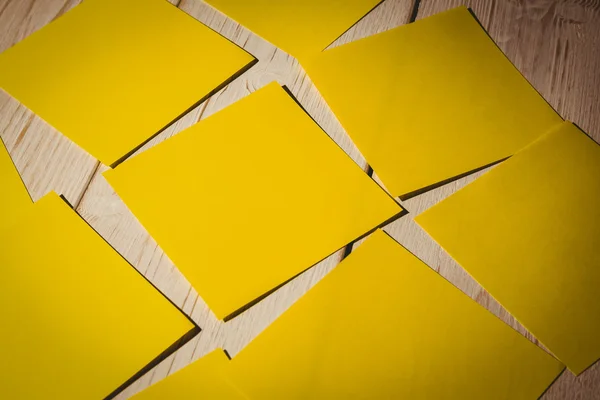 Yellow post its — Stock Photo, Image