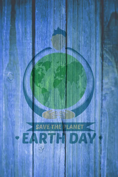 Composite image of earth day graphic — Stock Photo, Image