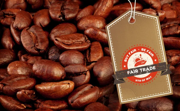 Composite image of fair trade graphic — Stock Photo, Image